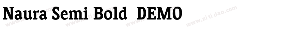 Naura Semi Bold_DEMO字体转换